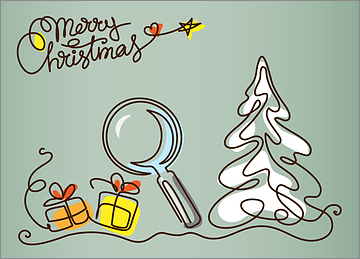 Tax Snow Tree Card