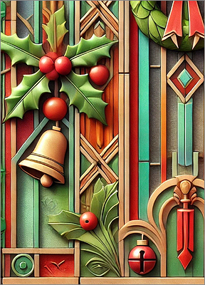 Terra Cotta Christmas Card Warm