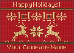 Theater Reindeer Christmas Card