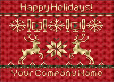 Theater Reindeer Christmas Card