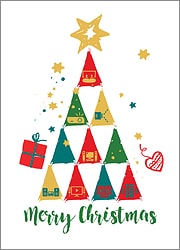 Theater Tree Christmas Card