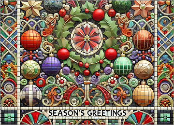 Tile Christmas Card Polished