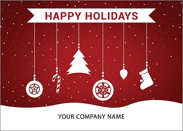 Tire Ornaments Holiday Card