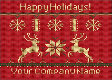 Tire Reindeer Christmas Card