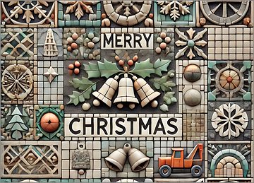 Tow Truck Christmas Card Brilliant