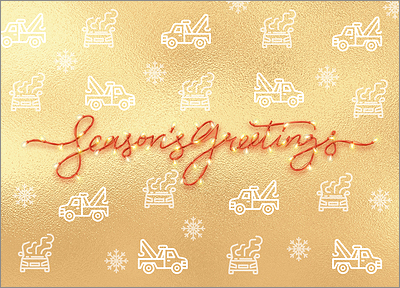 Tow Truck Gold Card (Glossy White) 