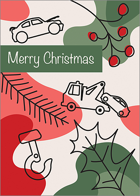 Tow Truck Holly Card