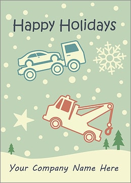 Towing Snowfall Card