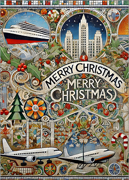 Travel Christmas Card Highlight