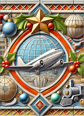 Travel Christmas Card Wondrous