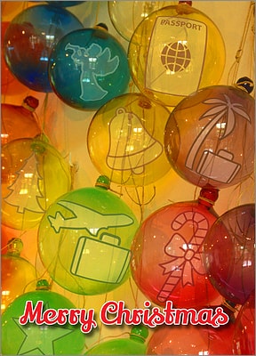 Travel Glass Ornaments
