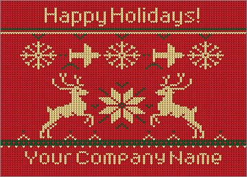 Travel Reindeer Christmas Card