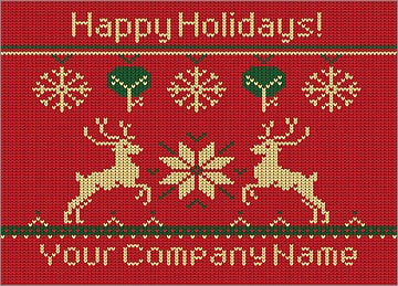 Tree Reindeer Christmas Card