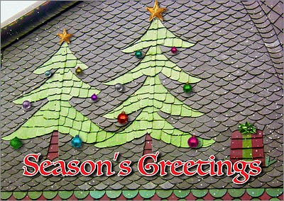Tree Roof Christmas Card