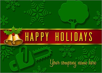 Tree Service Card Green