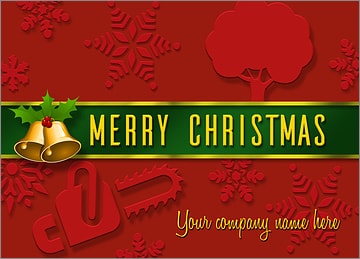 Tree Service Card Red
