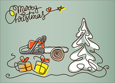 Tree Service Card (Glossy White) 