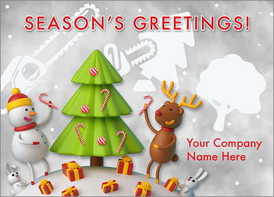 Tree Service Cheerful Card