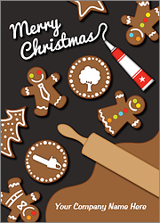 Tree Service Gingerbread Holiday Card