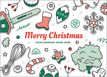 Tree Service Merry Holiday Card