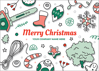 Tree Service Merry Holiday Card