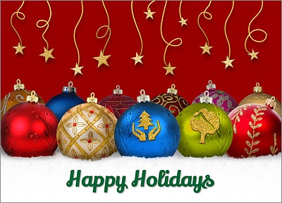 Tree Service Ornament Card