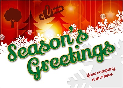 Tree Service Snow Card