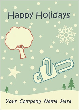 Tree Service Snowfall Card