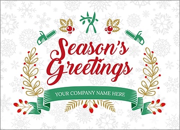Tree Snowflake Christmas Card