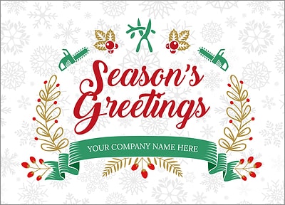 Tree Snowflake Christmas Card