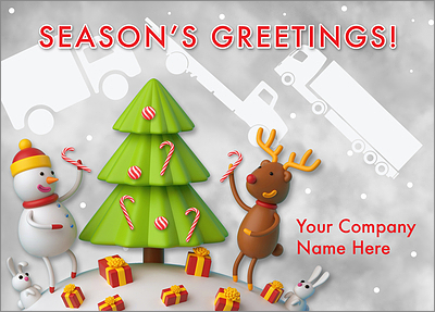 Trucking Cheerful Card