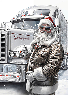 Trucking Christmas Card Luxe