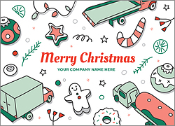 Trucking Merry Christmas Card