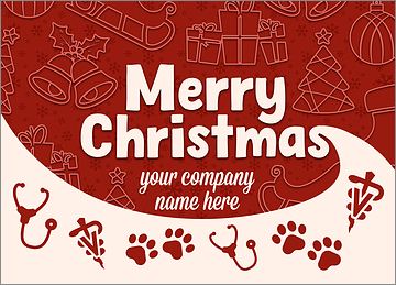 Vet Seasons Greeting Card