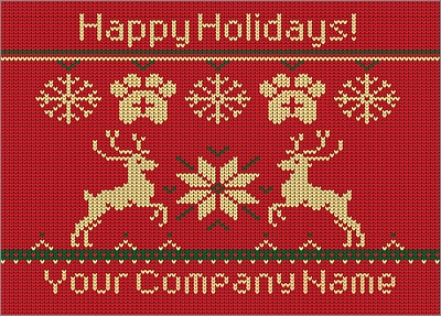 Veterinarians Reindeer Christmas Card