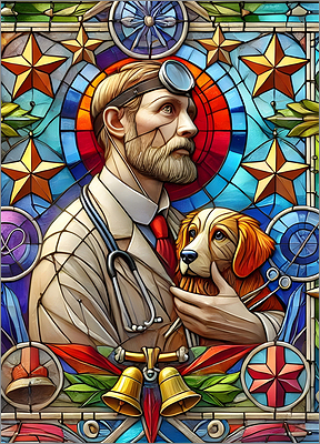 Veterinary Christmas Card Cozy