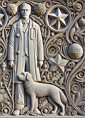 Veterinary Christmas Card Fun (Glossy White) 