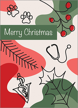 Veterinary Holly Card