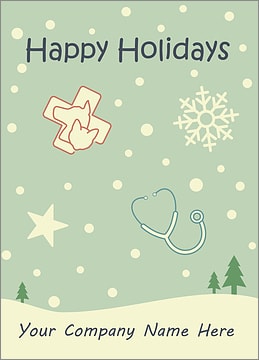 Veterinary Snowfall Card