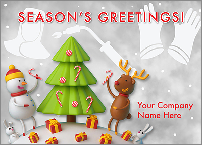 Welders Cheerful Card (Glossy White) 