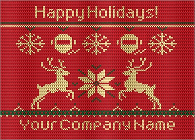 Welders Reindeer Christmas Card