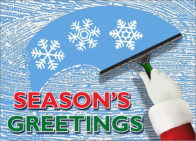 Window Cleaning Christmas Card