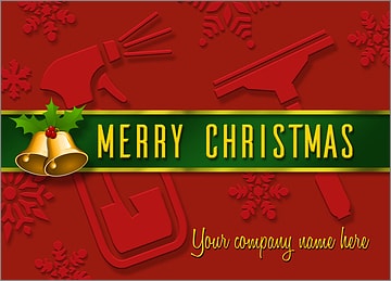 Window Washing Card Red