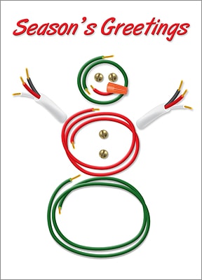 Wire Snowman (Glossy White) 