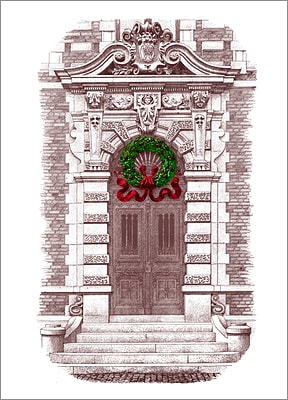 Wreath Above Doors (Glossy White) 