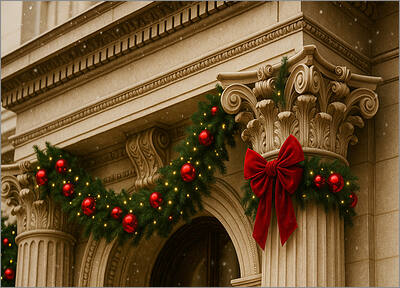 Architect Christmas Card Entry (Glossy White) 