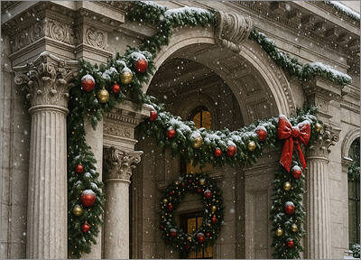 Architecture Christmas Card Entry