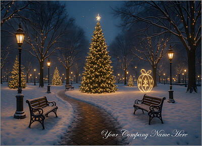 Architecture Christmas Card Path