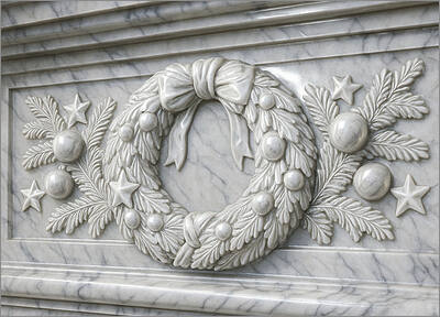 Architecture Christmas Card Wreath