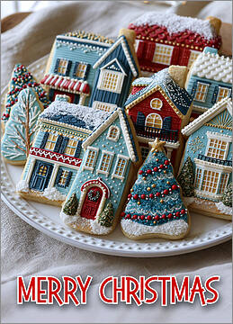 Architecture Cookies Christmas Card
